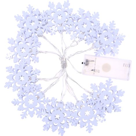 Guirlande lumineuse LED Guirlande lumineuse Noël Décoration de mariage Flocon de neige (1/5)