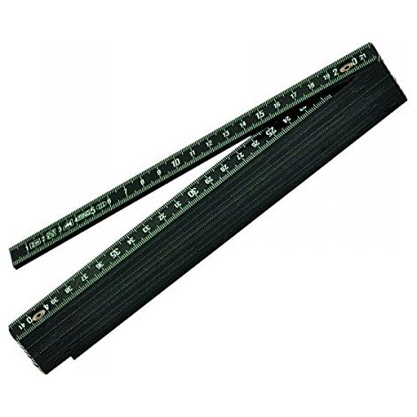 Mètre Pliable Conçu En Fibre Résistante - Longueur De 2 Mètres - Léger Et Pratique Pour Les Mesures Manuelles Et Les Travaux - Couleur Noire (1/5)