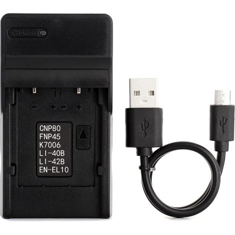 EN-EL10 USB Chargeur pour Nikon Coolpix S200, S203, S210, S220 (1/5)
