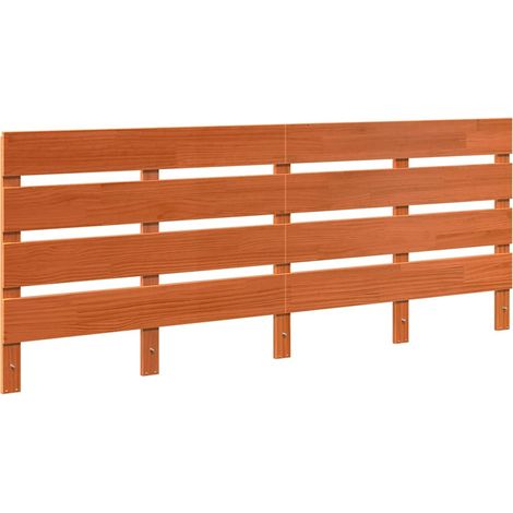 Maison Exclusive - Cabecero Marrón cera 200,5 x 3 x 80 cm Madera