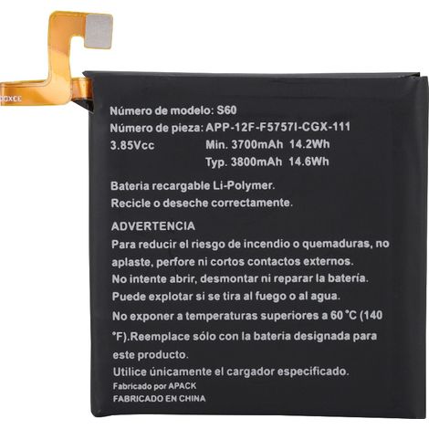 Batterie de rechange 3700mAh pour téléphone mobile Caterpillar CAT S60 (1/5)