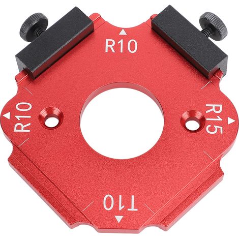 Gabarit de rayon d'angle arrondi pour table de défonceuse, outil de découpe d'arcs pour planches en bois, jauge RT R10 T10 R15 (1/5)