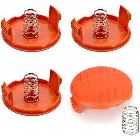 Capuchon De Bobine - Ressort De Remplacement - Compatible Coupe-Bordures RC-100-P - Lot De 4 + 4 (1/5)