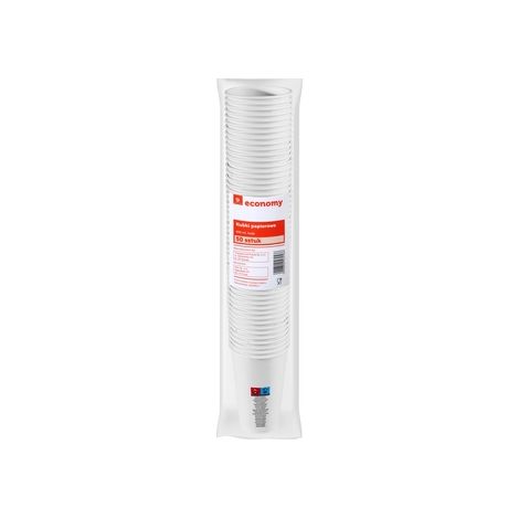 Gobelets en papier blanc TGE 400 ml, 50 pièces