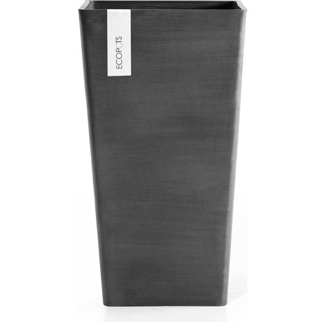 Ecopots Rotterdam Mid High 56 Blumentopf - L 31 cm x B 31 cm x H 56,5 cm - Innen- und Außenbereich