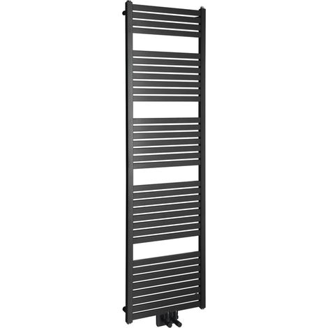 Aqualine Tondi - Heizkörper 45x169 cm, 716 W, mattschwarz DT446T (1/2)