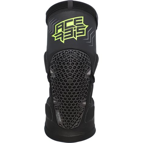 Rodilleras Acerbis MTB, protectores de rodilla, color negro/amarillo neón, talla L/XL (1/2)