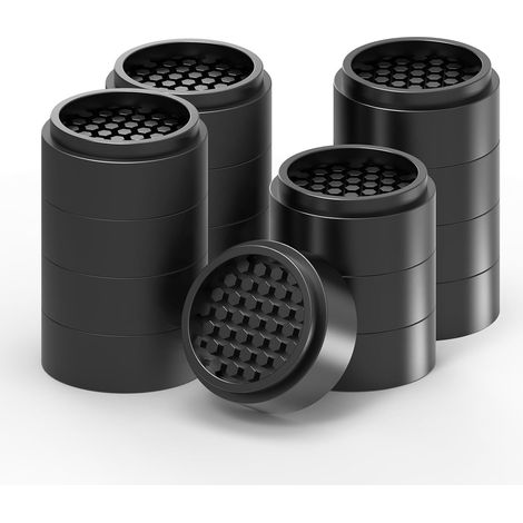 Lot de 16 rehausseurs de meubles réglables, rehausseurs de lave-linge empilable rond de 2,5 cm, rehausseurs de lit créent une hauteur supplémentaire de 2,5 cm, 5,1 cm ou 7,6 cm pour canapé (1/5)