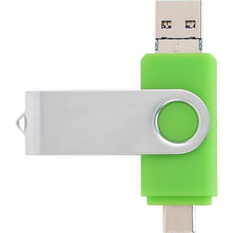 Clé USB 3 en 1 avec rotation rapide et interface Type C (1/5)