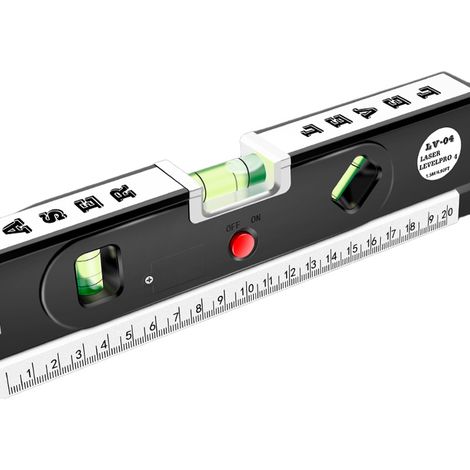 Outil de ligne horizontale Laser, niveau horizontal laser avec échelle métrique, niveau magnétique pour la construction, décoration de la maison (1/5)