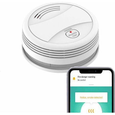 royaluxe - Smart WIFI Détecteur de fumée Détecteur WiFi Détecteur de fumée Détecteur de fumée (1/5)