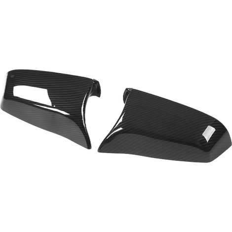 2 coques de rétroviseurs latéraux gauche et droite 51167187431, compatibles avec BMW E60 E61 F10 F11 F01 F02 (2008-2013), style fibre de carbone (1/5)