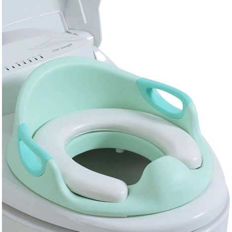 Réducteur de Wc Reducteur Toilette Enfant Siège Toilette Wc EnfantRehausseur Wc Enfant avec Poignée et DossierAdaptateur Wc Enfant (1/5)