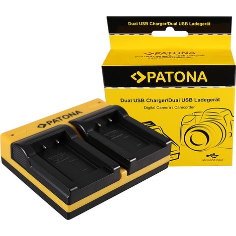 PATONA Dual Ladegerät für Casio NP-70 Exilim EXZ150 EX-Z150 EXZ155 EX-Z155 EXZ250 EX-Z250