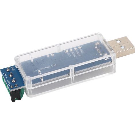 Module Convertisseur de Bus USB vers CAN, Adaptateur Convertisseur de Bus USB vers CAN, Indicateur d'état LED 3 Couleurs, Puce Non Isolée, Débit en Bauds de 1 M USB vers CAN,. (1/5)