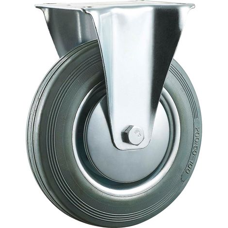 RUOTA PER CARRELLI ø mm 80 - piastra mm 105 x 85 - capacità kg 60
