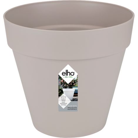 Elho Loft Urban Round 25 Warm Grey Vaso Rotondo