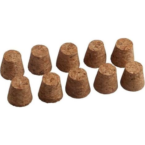 40 bouchons liège, bois, coniques - pour bouteille et carafe (1/5)