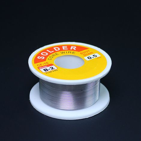 Fil à souder à âme de colophane neutre, fil d'étain sans logo B-2, approvisionnement transfrontalier 50 g, spécifications multiples avec fil (50 g sans logo 0,5 mm) (1/5)