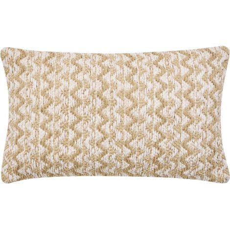 Coussin Déco Fantaisie "Loumeo" 30x50cm Naturel (1/4)