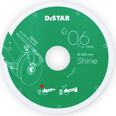 Distar Diamant-Scheibenpolierscheibe, glänzend, 101 x 0,6 x 22,23 mm (1/3)