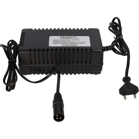 Q-Batteries BL 24-3 Ladegerät XLR-Stecker für Bleiakkus 24V - 3A Ladestrom IU0U Ladekennlinie (1/5)