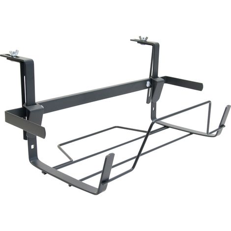 LOUIS MOULIN - Support jardinière extensible fer plat 44 à 65x18cm anthra