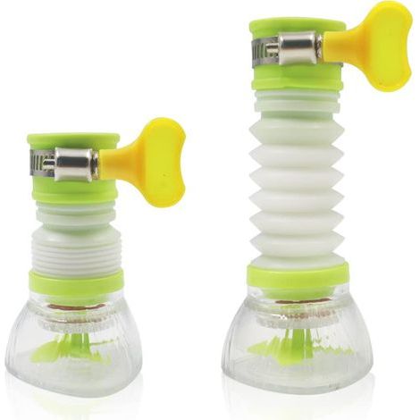 Water filter, 360-degree rotating extendable spout, anti-splash water saver, for kitchen and bathroom (1/5)
