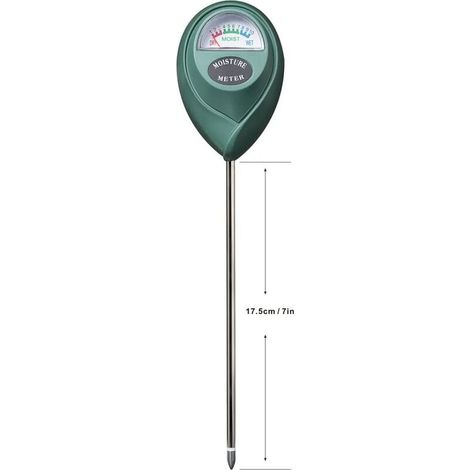 testeur humidité plante, humidimetre hygrometre pour pot de fleurs, jardin, ferme, Cour, pas de piles nécessaires (1/5)