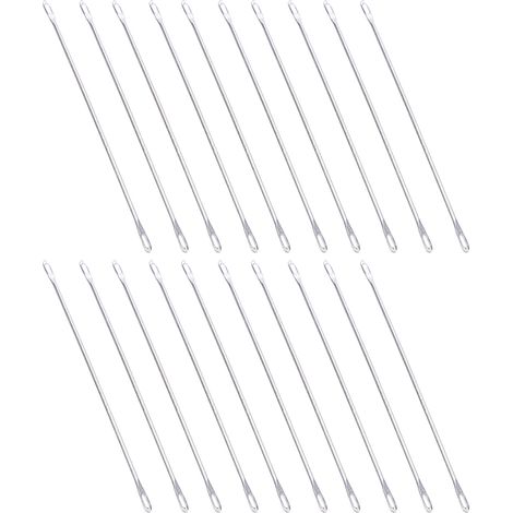 Lot de 20 aiguilles transfert métal double œil 9cm pour machine à tricoter (1/5)