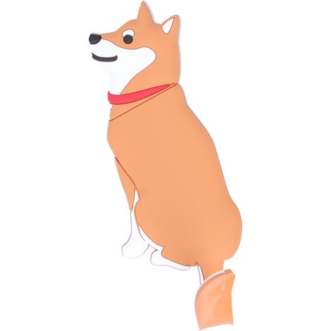 Lot de 2 crochets muraux décoratifs animaux mignons, aimants pour réfrigérateur, porte-clés, crochets muraux pour cuisine et salle de bain, Shiba Inu