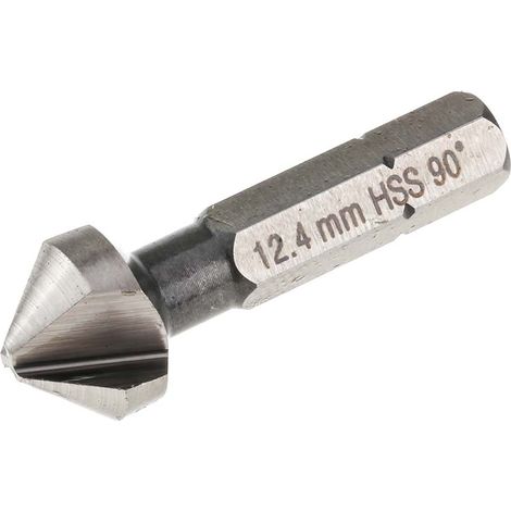 Fraise RS PRO HSS tête de 12.4mm 3 cannelures Long 36 mm x 1 ( Prix pour 1 )
