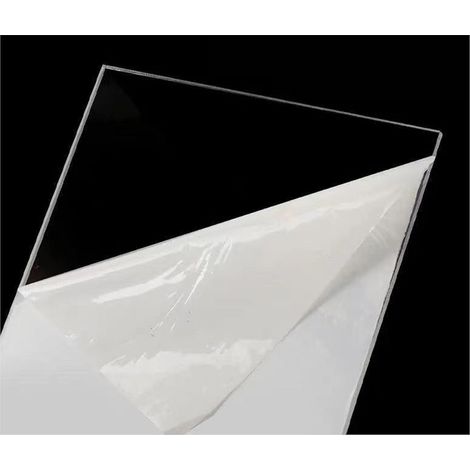Lot de 2 feuilles acryliques transparentes, 58 cm x 43 cm, 3 mm d'épaisseur, panneaux en plastique acrylique transparent pour décoration, affichage, cadre photo, peinture (1/5)