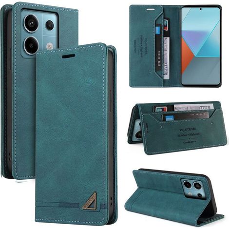 Etui Housse Téléphone - Xiaomi - Redmi Note 13 Pro 5G - Cuir Synthétique - Support - Aimanté (1/4)