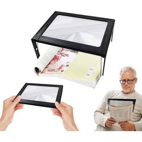 Lampade d'ingrandimento - Ingrandimento 3X - Lente d'ingrandimento con 8 luci LED - Specchio d'ingrandimento di lusso - Lampada da ricamo - Lampada da scrivania - Lente d'ingrandimento da tavolo (1/5)