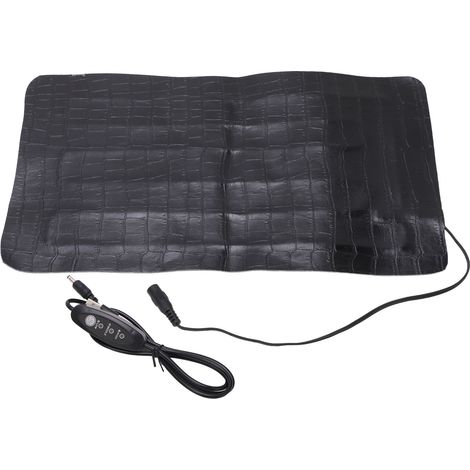 Tapis chauffant pour animaux 8.5W 3 vitesses réglable, lavable en simili cuir pour siège auto, 5V 2A, 3318 (1/5)