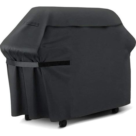 Copertura per barbecue, 210D Oxford, resistente ai raggi UV/acqua/umidità, nera, compatibile con Weber, Holland, JennAir, Brinkmann (170 x 61 x 117 cm)