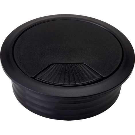 20er Pack - Kabeldurchlass Kunststoff Ø 60 mm schwarz (1/5)