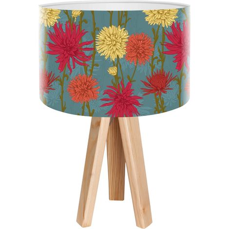 Lampe de chevet bothanica foto-032 - Bois clair, blanc (1/3)