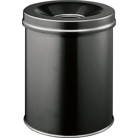 Durable 330501 Cestino per la carta 15 l (Ø x A) 260 mm x 357 mm Acciaio Nero 1 pz. (1/5)