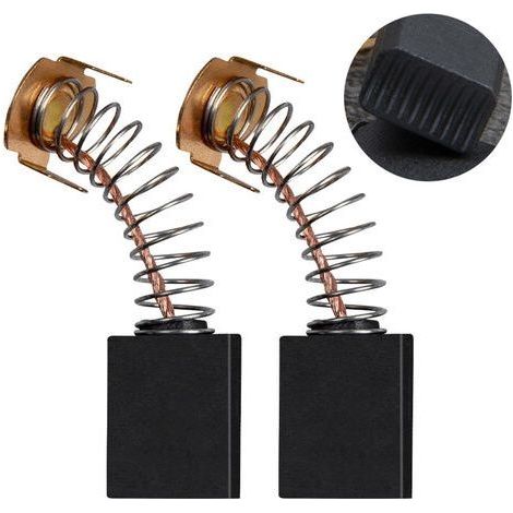 Balais de charbon moteur, balais de charbon durables de qualité supérieure, 12 x 8 x 5 mm compatibles avec les meuleuses d'angle (10 paires) (1/5)