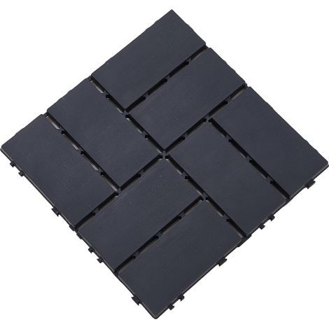 10Pcs Plastic Interlocking Floor Deck Tiles