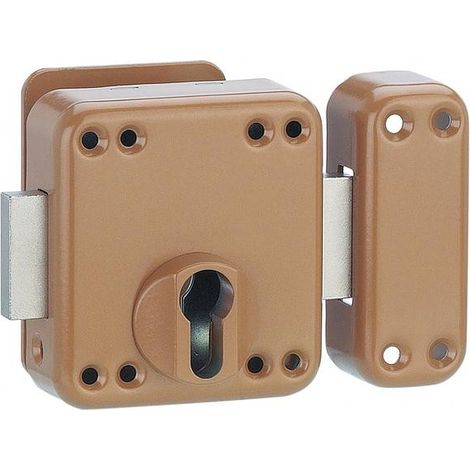 Cassa chiavistello RAFALE per cilindro europeo, epossidica bronzo – THIRARD