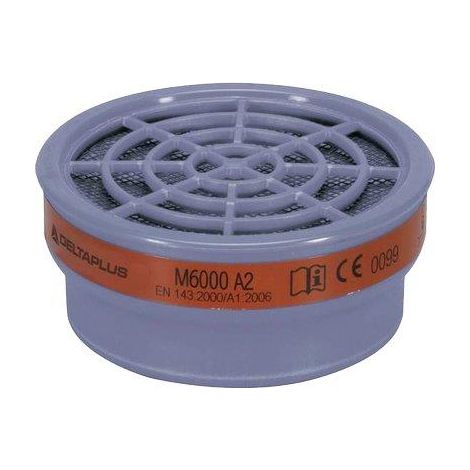 FILTRO X RESPIRATORE A MASCHERA M6400 DELTAPLUS - M6000 A2 CF=PZ 2- 1 confezioni