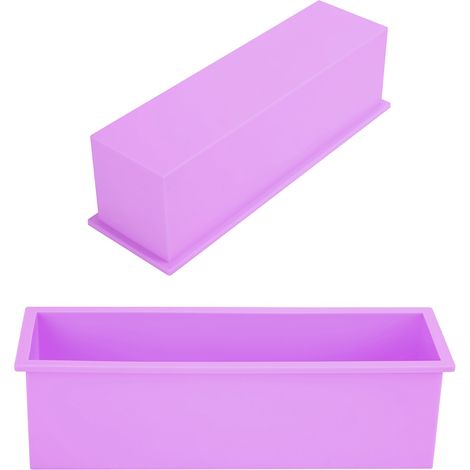 Moule à savon rectangulaire en silicone 1200 ml, outil pour fabriquer des toasts et autres petits pains. (1/5)
