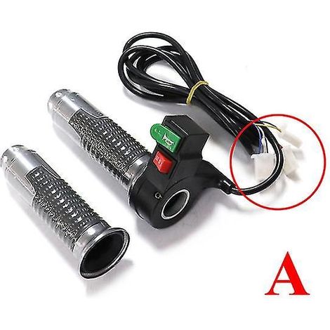 Levier d'accélérateur 60V à 3 vitesses avec clignotants, une pièce de modification pour vélos électriques, compatible avec les scooters Harley-Davidson et Citycoco, les motos et les vélos électriques. (1/5)
