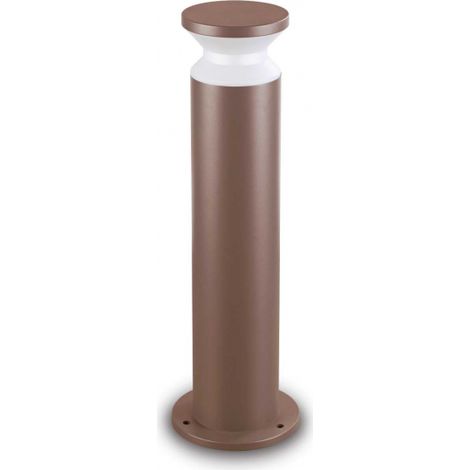 Piantana Contemporanea Torre Alluminio Coffee 1 Luce E27 15W Ip44
