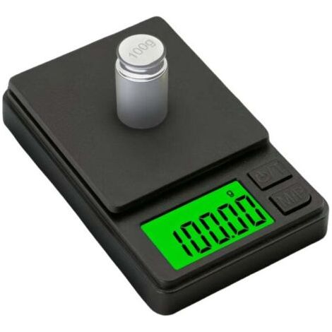 QORVA-Balance à bijoux 1000 g x 0,01 g, noire, numérique, de voyage, mini balance numérique, petite balance de poche, balance de voyage, balance de cuisine XXW (1/4)