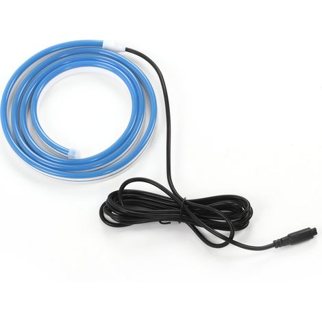 Bande lumineuse flexible 1,2m bleue 12V pour capot auto, IP67 étanche extérieur, LED bande pour voitures SUV camions (1/5)