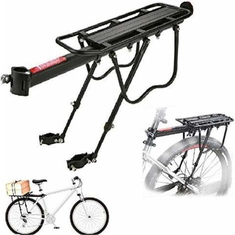 Porte-vélos universel pour transporter des vélos de porte-bagages arrière VTT vélo porte-vélos réglable en alliage d'aluminium, capacité de charge 25 kg (1/4)